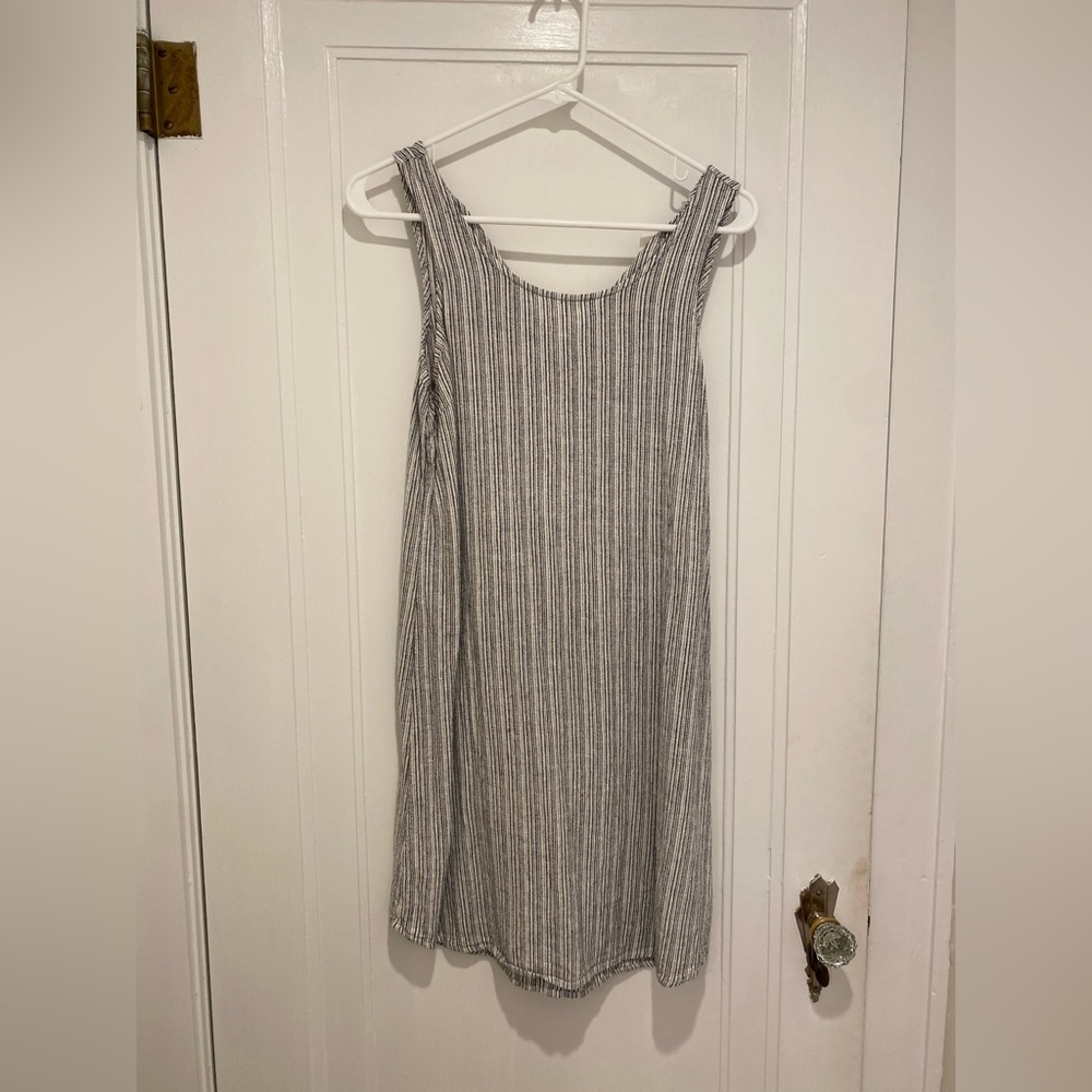 Navy Striped Dress